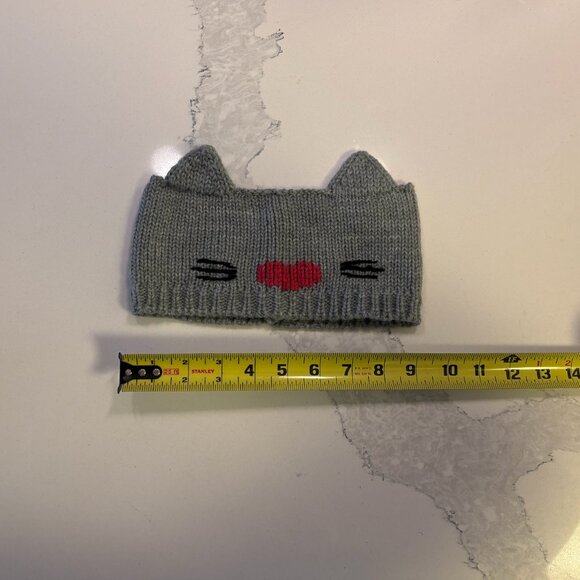 Knit Cat Headband - Women's O/S - Grey, Pink - Picture 3 of 3